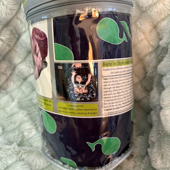 Itsy Ritzy Baby Ritzy Rider Infant Car Seat Cover‎ Reversible - Picture 4 of 9